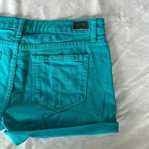Teal Paige Jean shorts